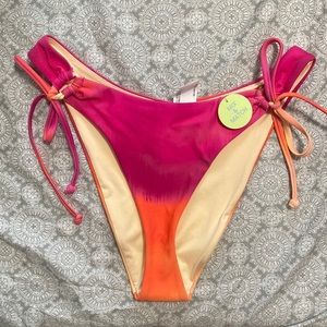 Ombré high cut bikini bottom